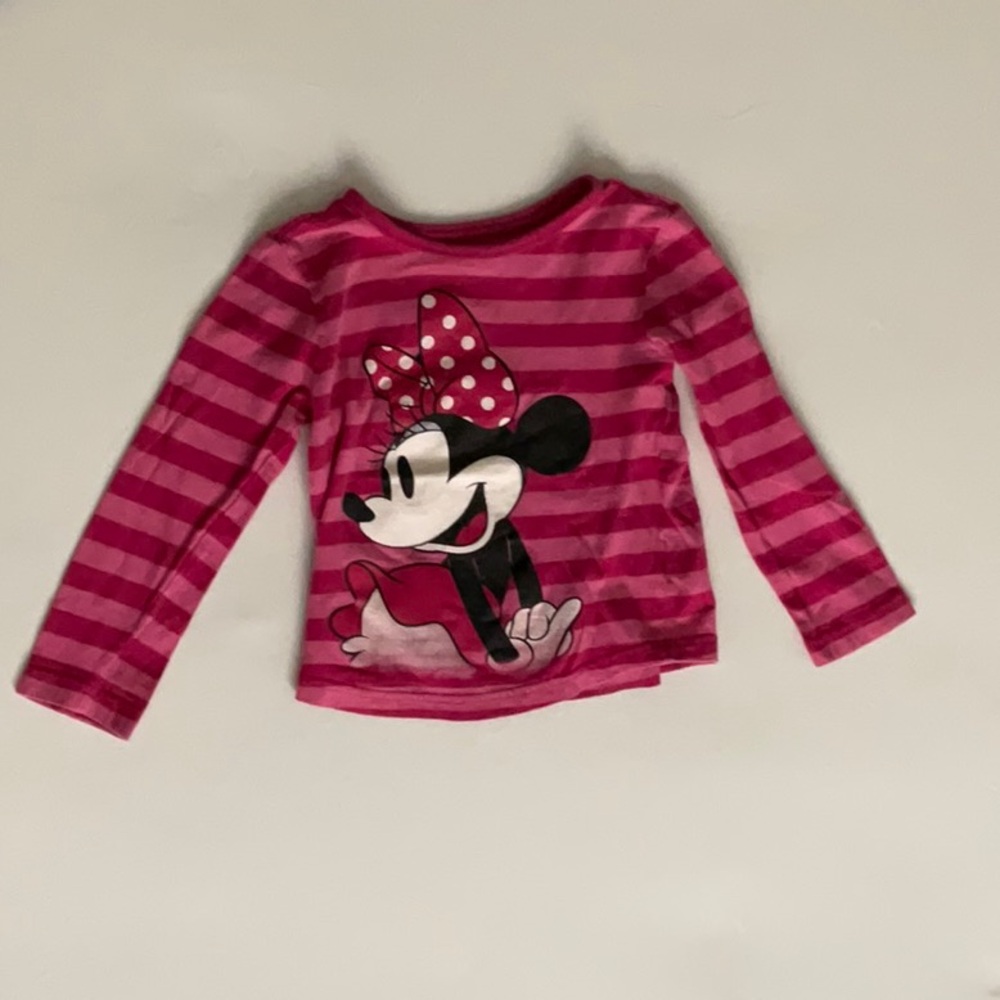 Disney Pink Minnie Mouse Long Sleeve Tee